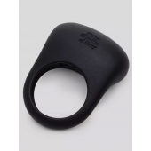 Черное эрекционное виброкольцо Sensation Rechargeable Vibrating Love Ring - Fifty Shades of Grey - в Березниках купить с доставкой