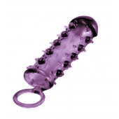 Закрытая фиолетовая насадка с пупырышками SAMURAI PENIS SLEEVE PURPLE - 14,5 см. - NMC - в Березниках купить с доставкой