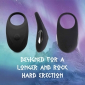 Черное эрекционное виброкольцо Thor Cockring - FeelzToys - в Березниках купить с доставкой