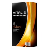 Ребристые презервативы VITALIS PREMIUM ribbed - 12 шт. - Vitalis - купить с доставкой в Березниках