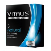 Классические презервативы VITALIS PREMIUM natural - 3 шт. - Vitalis - купить с доставкой в Березниках