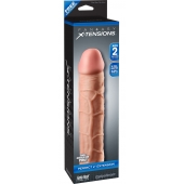 Телесная насадка Fantasy X-tensions Perfect 2  Extension - 20,3 см. - Pipedream - в Березниках купить с доставкой