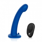 Синяя насадка Remote Control P-Spot G-Spot с черными трусиками - 20 см. - Pegasus - купить с доставкой в Березниках