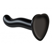 Черный фаллоимитатор-насадка Strap-On-Me P G spot Dildo size S - 16,4 см. - Strap-on-me - купить с доставкой в Березниках
