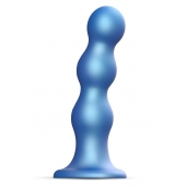 Голубая насадка Strap-On-Me Dildo Plug Balls size S - Strap-on-me - купить с доставкой в Березниках