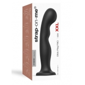 Черная насадка Strap-On-Me Dildo Plug P G size XXL - Strap-on-me - купить с доставкой в Березниках