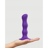 Фиолетовая насадка Strap-On-Me Dildo Geisha Balls size M - Strap-on-me - купить с доставкой в Березниках