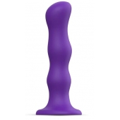 Фиолетовая насадка Strap-On-Me Dildo Geisha Balls size M - Strap-on-me - купить с доставкой в Березниках