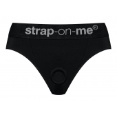 Черные трусики для насадок Heroine Lingerie Harness - size S - Strap-on-me - купить с доставкой в Березниках