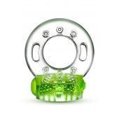 Зеленое эрекционное виброкольцо Arouser Vibrating C-Ring - Blush Novelties - в Березниках купить с доставкой