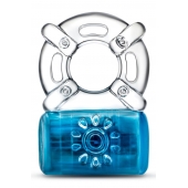 Синее эрекционное виброкольцо Pleaser Rechargeable C-Ring - Blush Novelties - в Березниках купить с доставкой