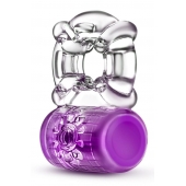 Фиолетовое эрекционное виброкольцо Pleaser Rechargeable C-Ring - Blush Novelties - в Березниках купить с доставкой