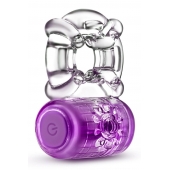 Фиолетовое эрекционное виброкольцо One Night Stand Vibrating C-Ring - Blush Novelties - в Березниках купить с доставкой