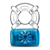 Синее эрекционное виброкольцо One Night Stand Vibrating C-Ring - Blush Novelties - в Березниках купить с доставкой