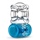 Синее эрекционное виброкольцо One Night Stand Vibrating C-Ring - Blush Novelties - в Березниках купить с доставкой