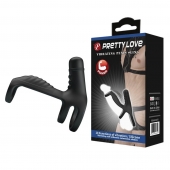Черная вибронасадка на пенис Vibrating Penis Sling - Baile - в Березниках купить с доставкой