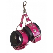 Розово-черный брелок  Наручники - Sitabella - купить с доставкой в Березниках