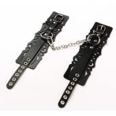 Узорчатые кожаные оковы с регулируемыми ремешками - Crazy Handmade - купить с доставкой в Березниках