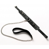 Черный ошейник с шипами и поводком - Crazy Handmade - купить с доставкой в Березниках