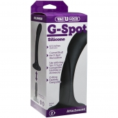 Черная изогнутая насадка Vac-U-Lock G-Spot - 16,5 см. - Doc Johnson - купить с доставкой в Березниках