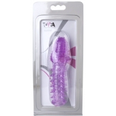 Фиолетовая насадка, удлиняющая половой член - 13,5 см. - Toyfa Basic - в Березниках купить с доставкой