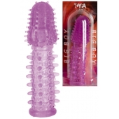 Фиолетовая насадка, удлиняющая половой член - 13,5 см. - Toyfa Basic - в Березниках купить с доставкой