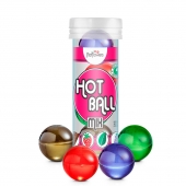 Ароматизированный лубрикант Hot Ball Mix на масляной основе (4 шарика по 3 гр.) - HotFlowers - купить с доставкой в Березниках