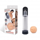 Автоматическая вакуумная помпа-мастурбатор Blowjob Auto Sucker Penis Enlarger Pump - Lux Fetish - в Березниках купить с доставкой