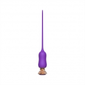 Фиолетовый тонкий стимулятор Nipple Vibrator - 23 см. - I-MOON - купить с доставкой в Березниках