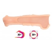 Телесная фантазийная насадка на член Cock Sleeve Size M - KOKOS - в Березниках купить с доставкой