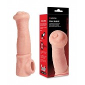 Телесная фантазийная насадка на член Cock Sleeve Size L - KOKOS - в Березниках купить с доставкой