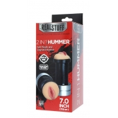 Двусторонний мастурбатор REALSTUFF 2 IN 1 HUMMER MOUTH   VAGINA - ротик и вагина - Dream Toys - в Березниках купить с доставкой