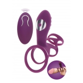 Фиолетовая эрекционная вибронасадка Halo Halo C-Ring Sleeve - Toy Joy - в Березниках купить с доставкой