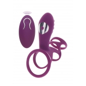 Фиолетовая эрекционная вибронасадка Halo Halo C-Ring Sleeve - Toy Joy - в Березниках купить с доставкой
