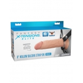 Полый страпон на ремнях 6’’ Hollow Silicone Strap-on - Pipedream - купить с доставкой в Березниках