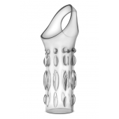 Прозрачная насадка на пенис Stretchy Studded Penis Sleeve Ring - Blush Novelties - в Березниках купить с доставкой