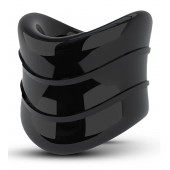 Черное эрекционное кольцо на мошонку Beef Ball Stretcher Snug X Long - Blush Novelties - в Березниках купить с доставкой