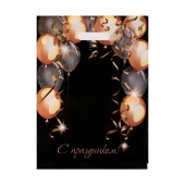 Пакет с вырубной ручкой и принтом в виде шариков (30х40 см) - Сима-Ленд - купить с доставкой в Березниках