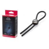 Тёмно-серое эрекционное кольцо с зажимом Again and Again Adjustable Cock Ring - Fifty Shades of Grey - в Березниках купить с доставкой