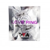 Прозрачное виброкольцо с двумя вибропульками - Toyfa Basic - в Березниках купить с доставкой