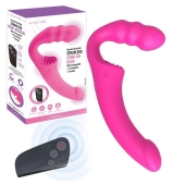 Розовый безремневой страпон Straples Strap-On Dildo - Erokay - купить с доставкой в Березниках