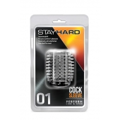 Прозрачная насадка с шипами STAY HARD COCK SLEEVE 01 CLEAR - Blush Novelties - в Березниках купить с доставкой