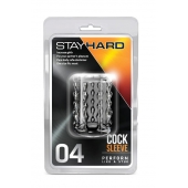 Прозрачная насадка с бороздками STAY HARD COCK SLEEVE 04 CLEAR - Blush Novelties - в Березниках купить с доставкой