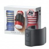 Набор Tenga Cup Vibrator 1st Set: вибратор Cup Vibrator, мастурбатор Original Vacuum Cup, мастурбатор Premium Original Vacuum Cup - Tenga - в Березниках купить с доставкой