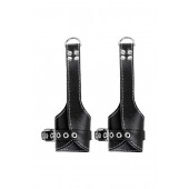 Черные подвесы с белой строчкой - Pecado - купить с доставкой в Березниках