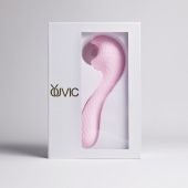 Розовый вибромассажёр с деликатными токами - Youvic - купить с доставкой в Березниках