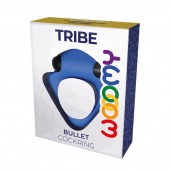 Синее эрекционное кольцо Wooomy Tribeс с вибрацией - Adrien Lastic - в Березниках купить с доставкой