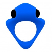 Синее эрекционное кольцо Wooomy Tribeс с вибрацией - Adrien Lastic - в Березниках купить с доставкой