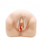 Телесный мастурбатор-вагина с оволосением и вибрацией - Baile - в Березниках купить с доставкой