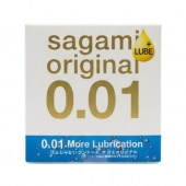 Увлажнённый презерватив Sagami Original 0.01 Extra Lub - 1 шт. - Sagami - купить с доставкой в Березниках